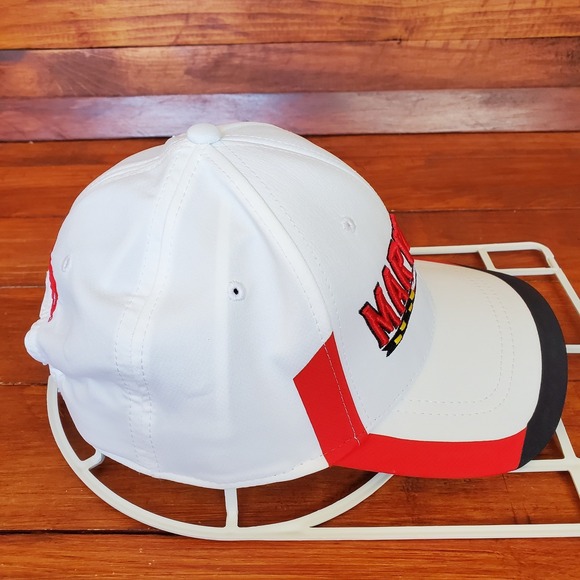 Maryland Terrapins Hat Cap Strapback White‎ Red Under Armour Football - Picture 2 of 6